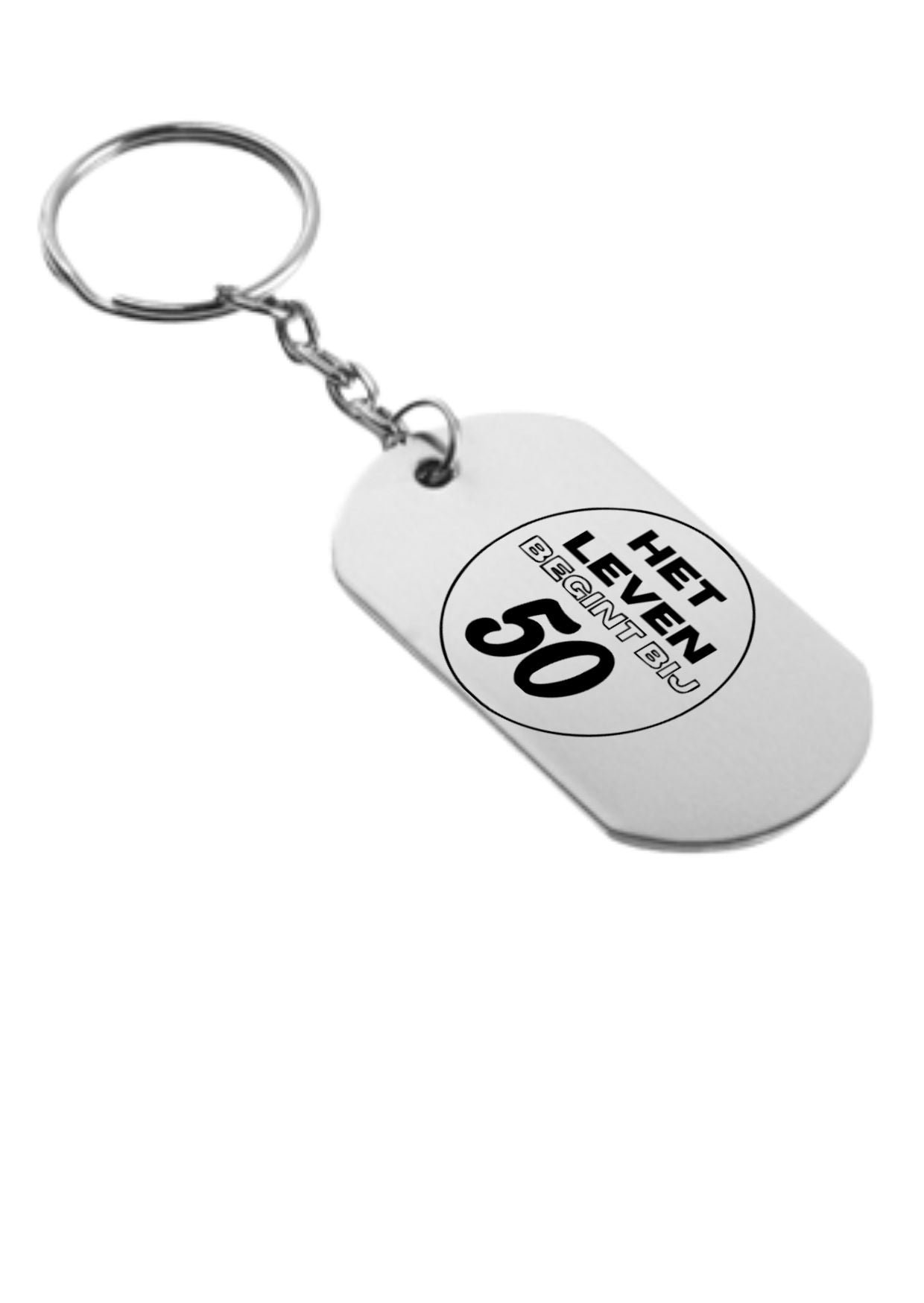50 jaar sarah en abraham cadeau sleutelhanger