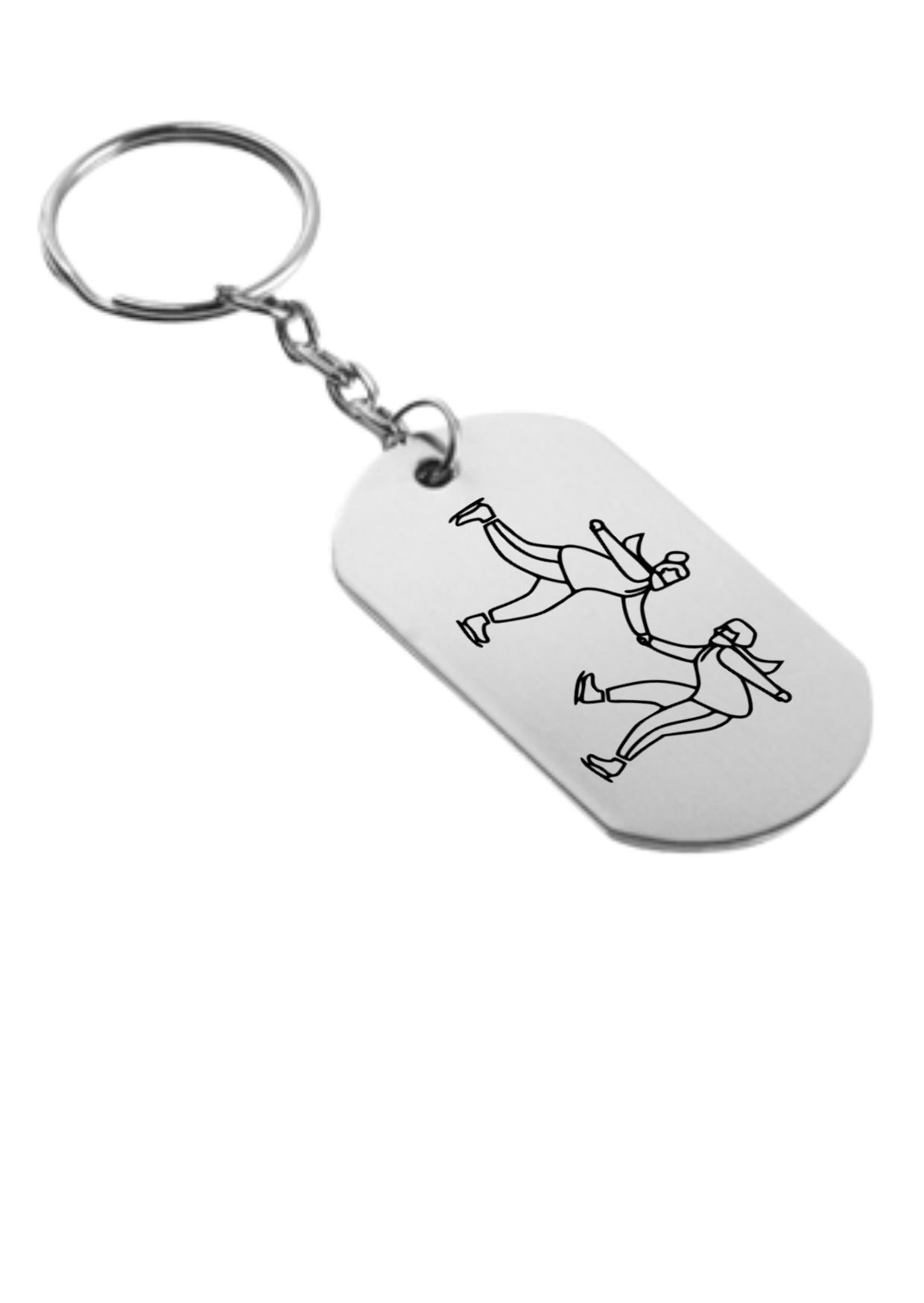 schaats sleutelhanger