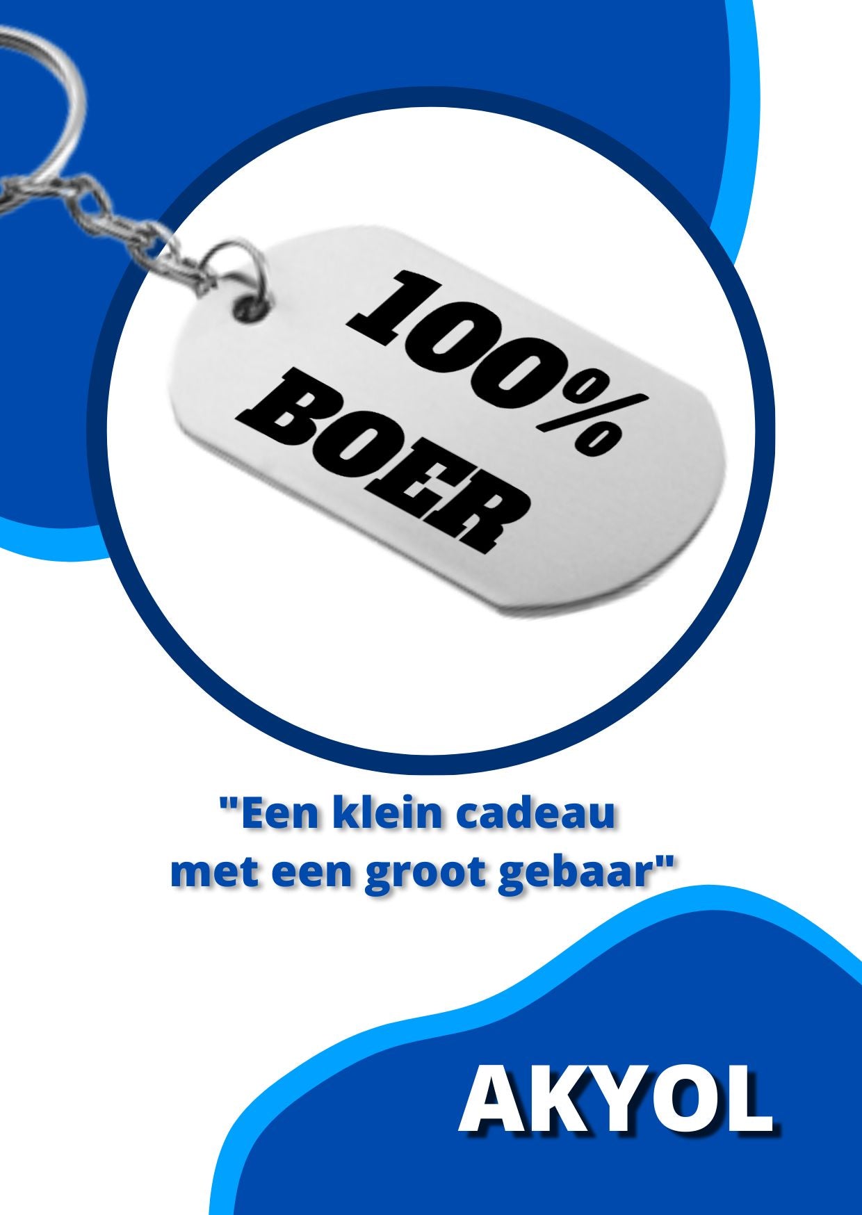 boer sleutelhanger