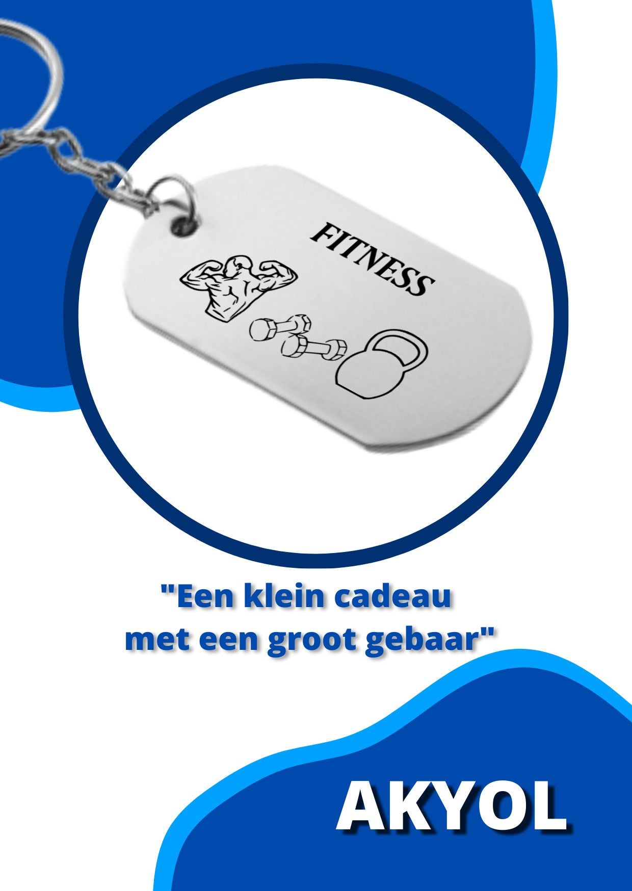 fitness sleutelhanger