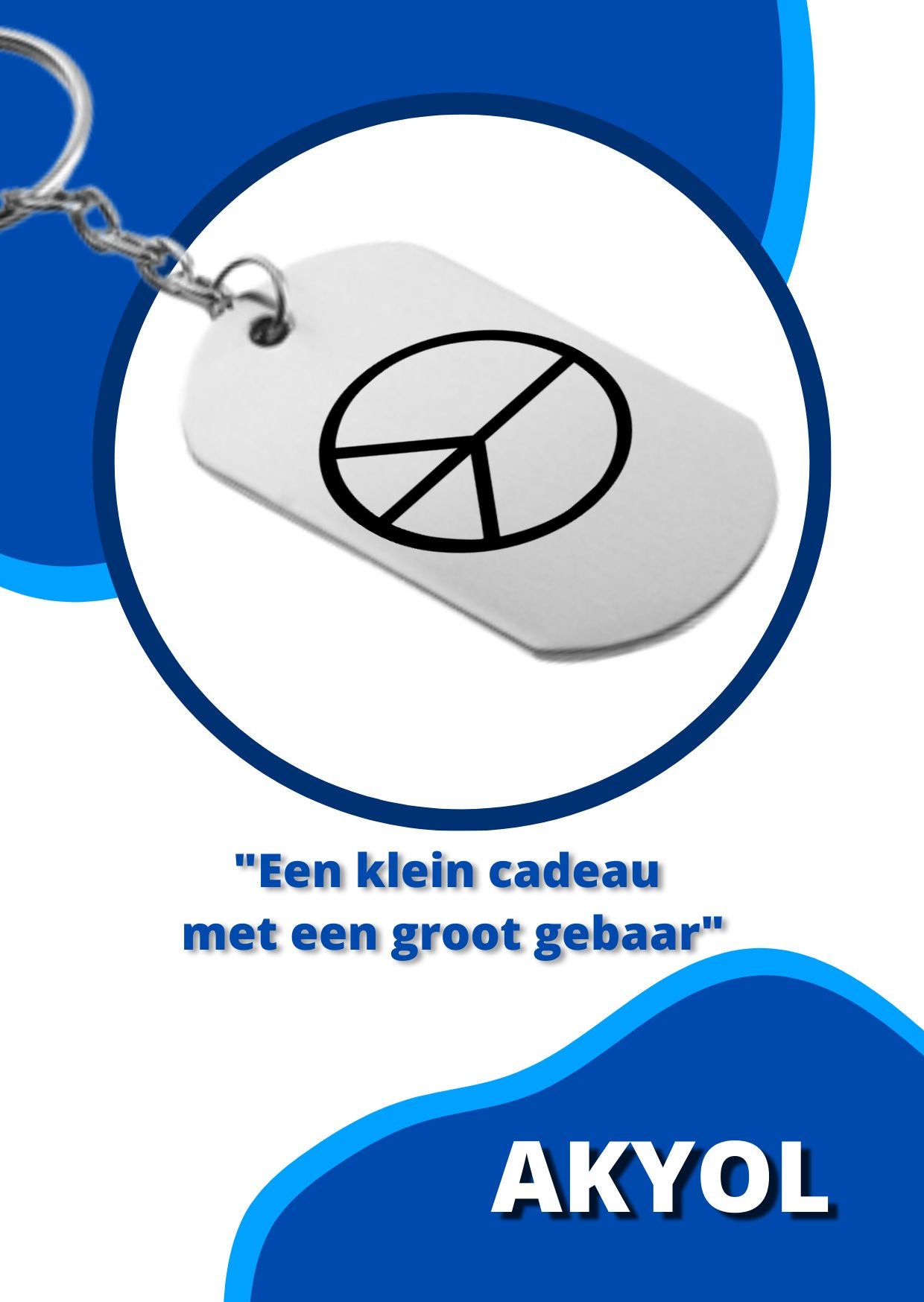 peace sleutelhanger