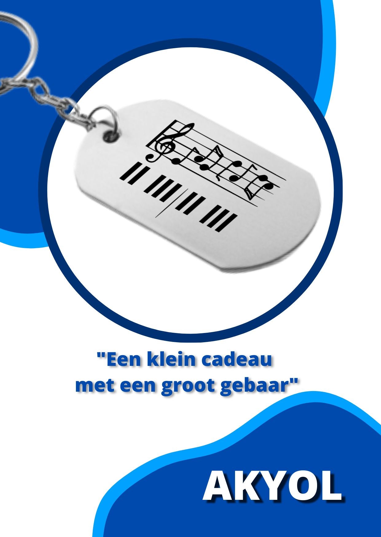 piano sleutelhanger