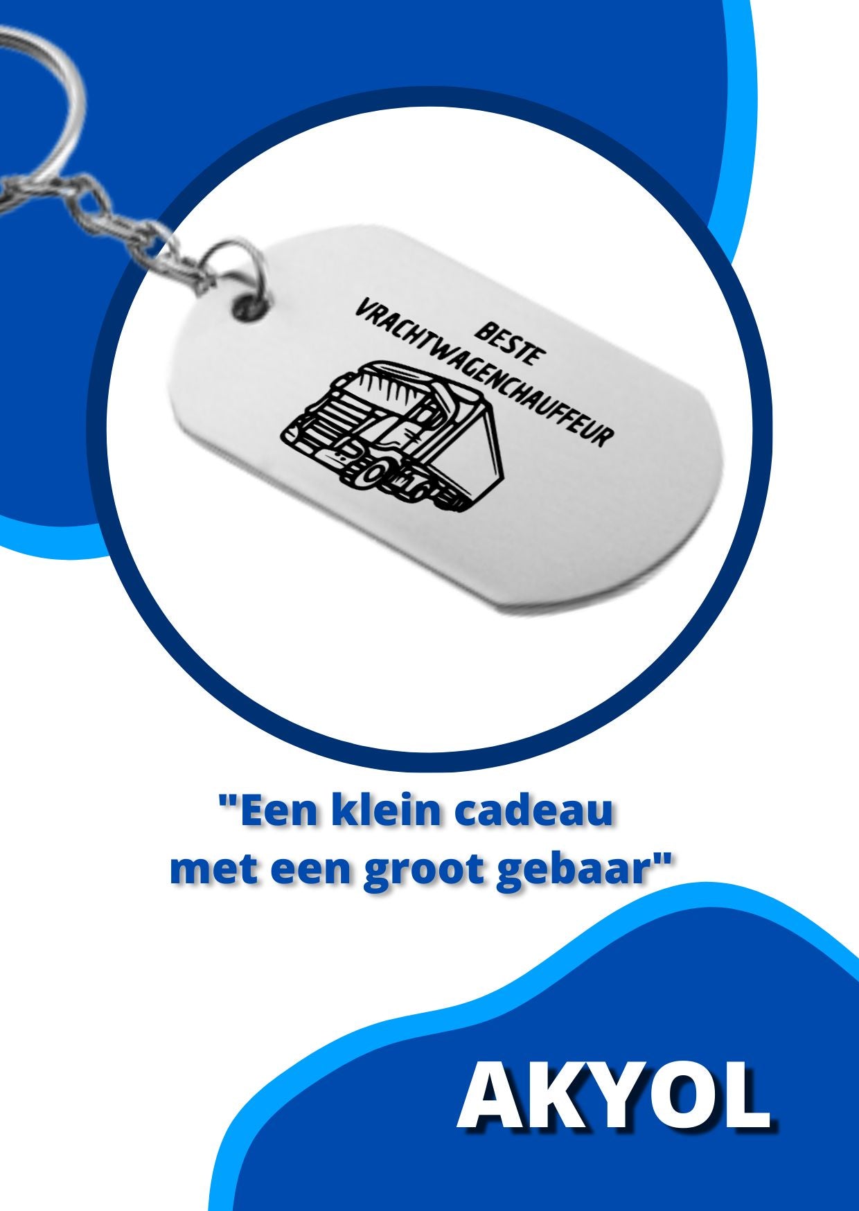 beste vrachtwagenchauffeur sleutelhanger