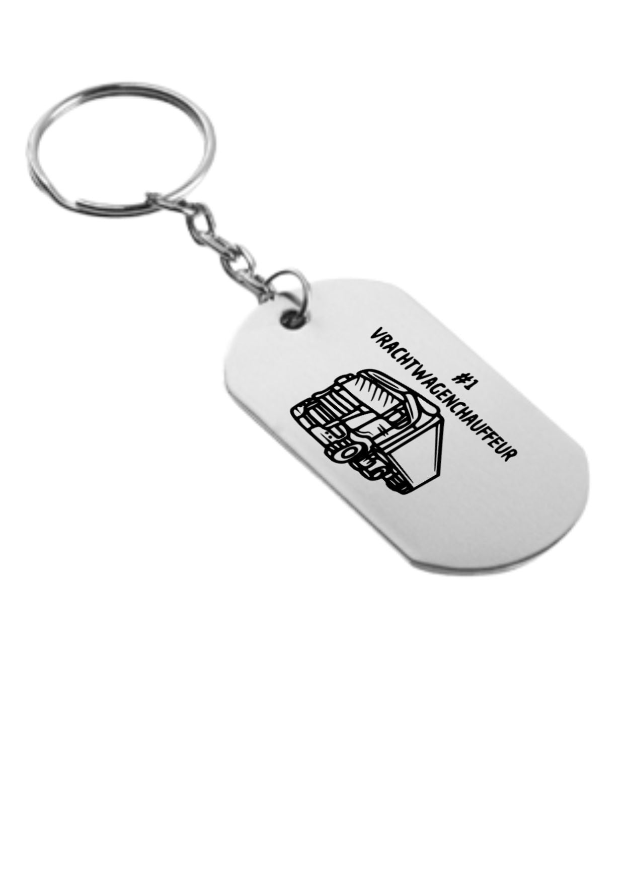 nummer 1 vrachtwagenchauffeur sleutelhanger