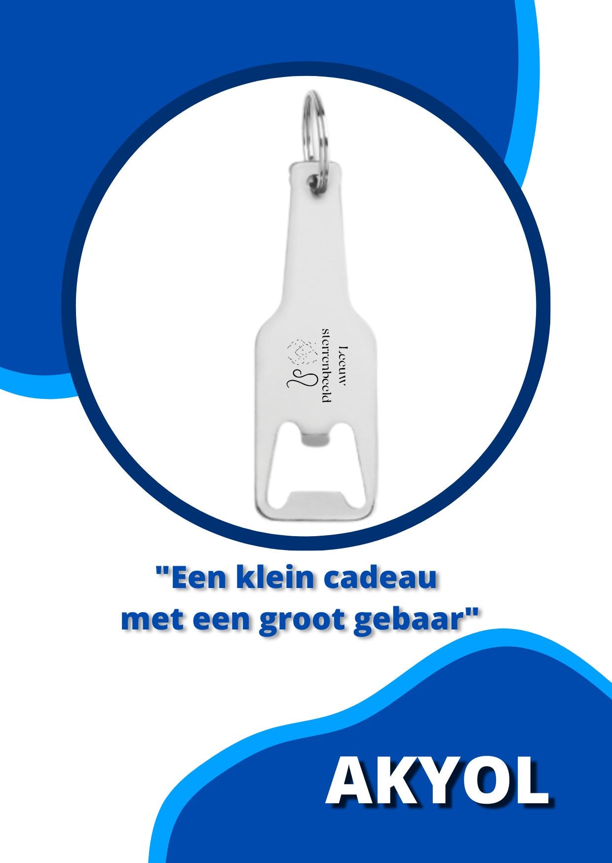 leeuw sleutelhanger flesopener