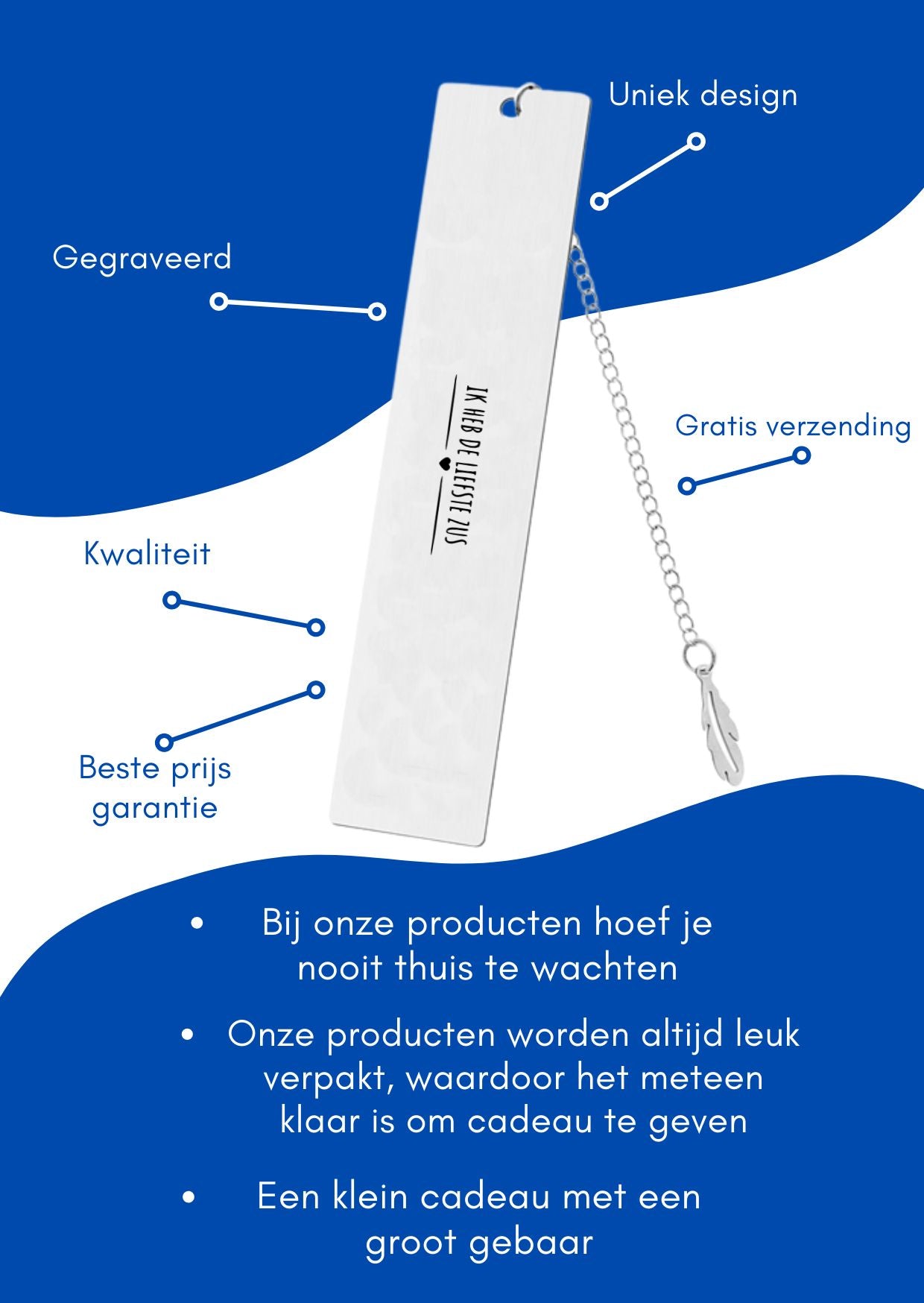 ik heb de liefste zus boekenlegger