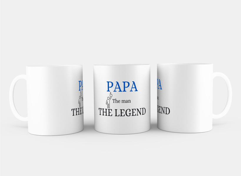 papa the man the legend Koffiemok - Theemok