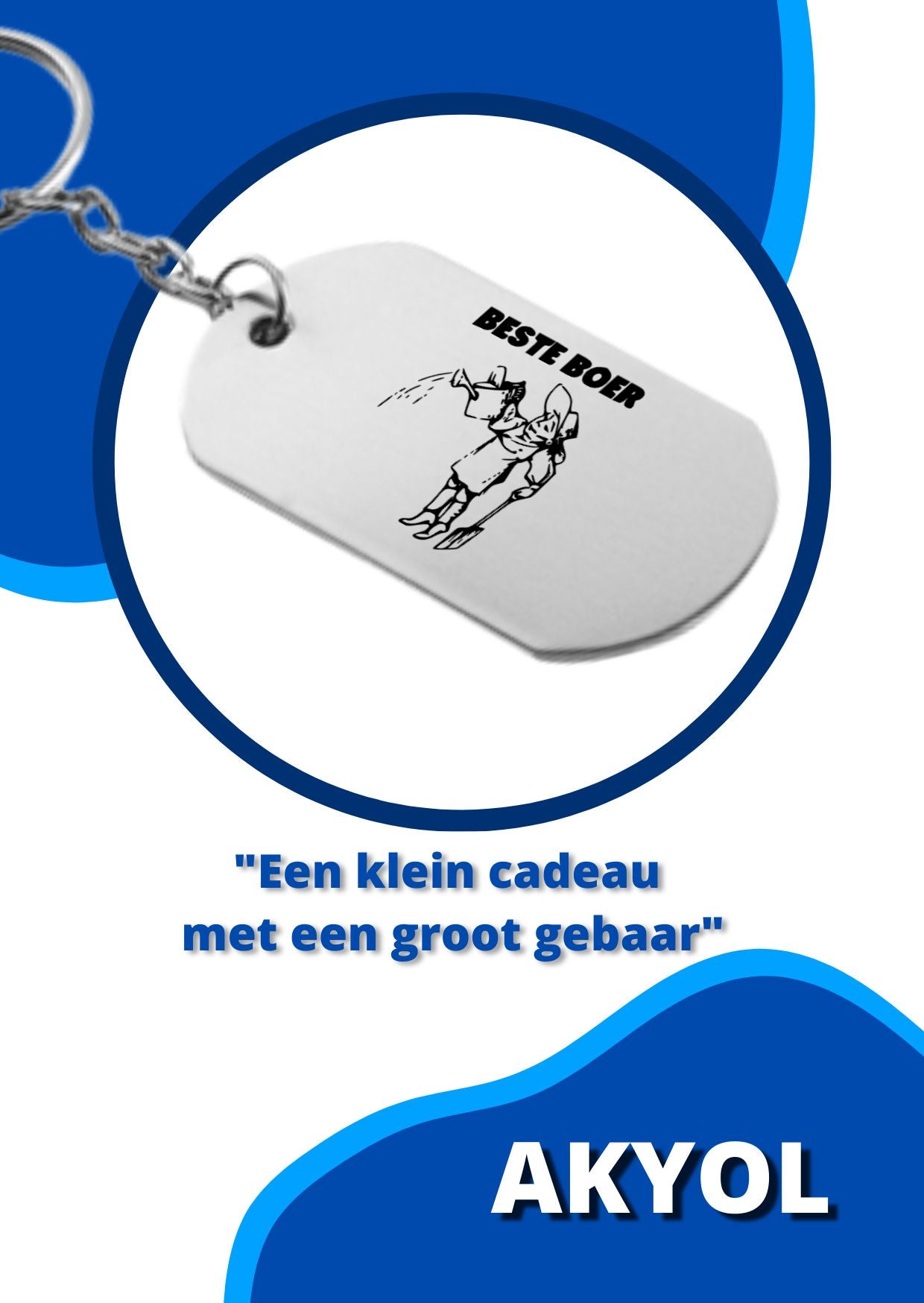 boer sleutelhanger