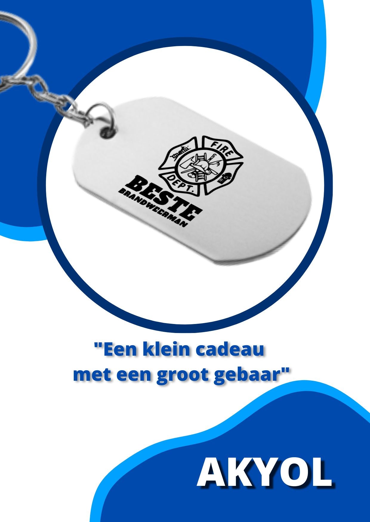 brandweerman sleutelhanger