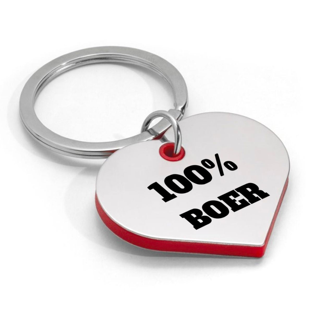 boer sleutelhanger hartvorm