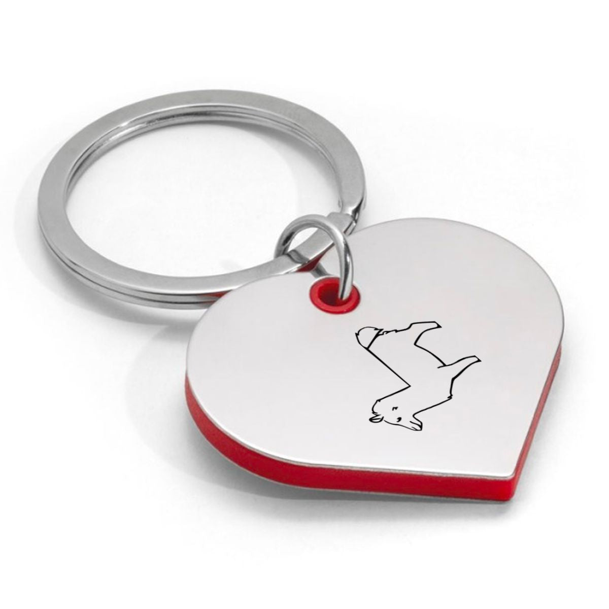 alpaca sleutelhanger hartvorm
