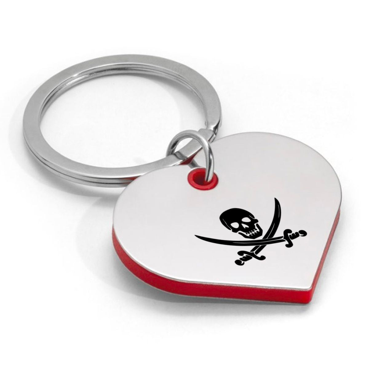 doodskop sleutelhanger hartvorm