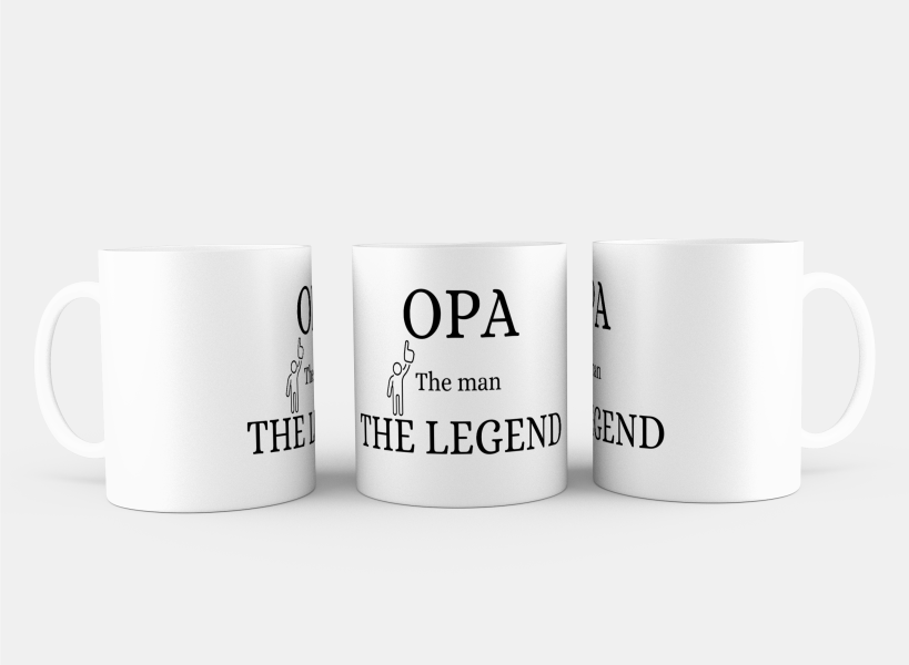 opa the man the legend Koffiemok - Theemok