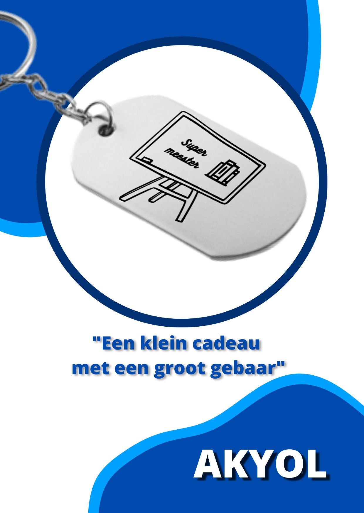 super meester sleutelhanger