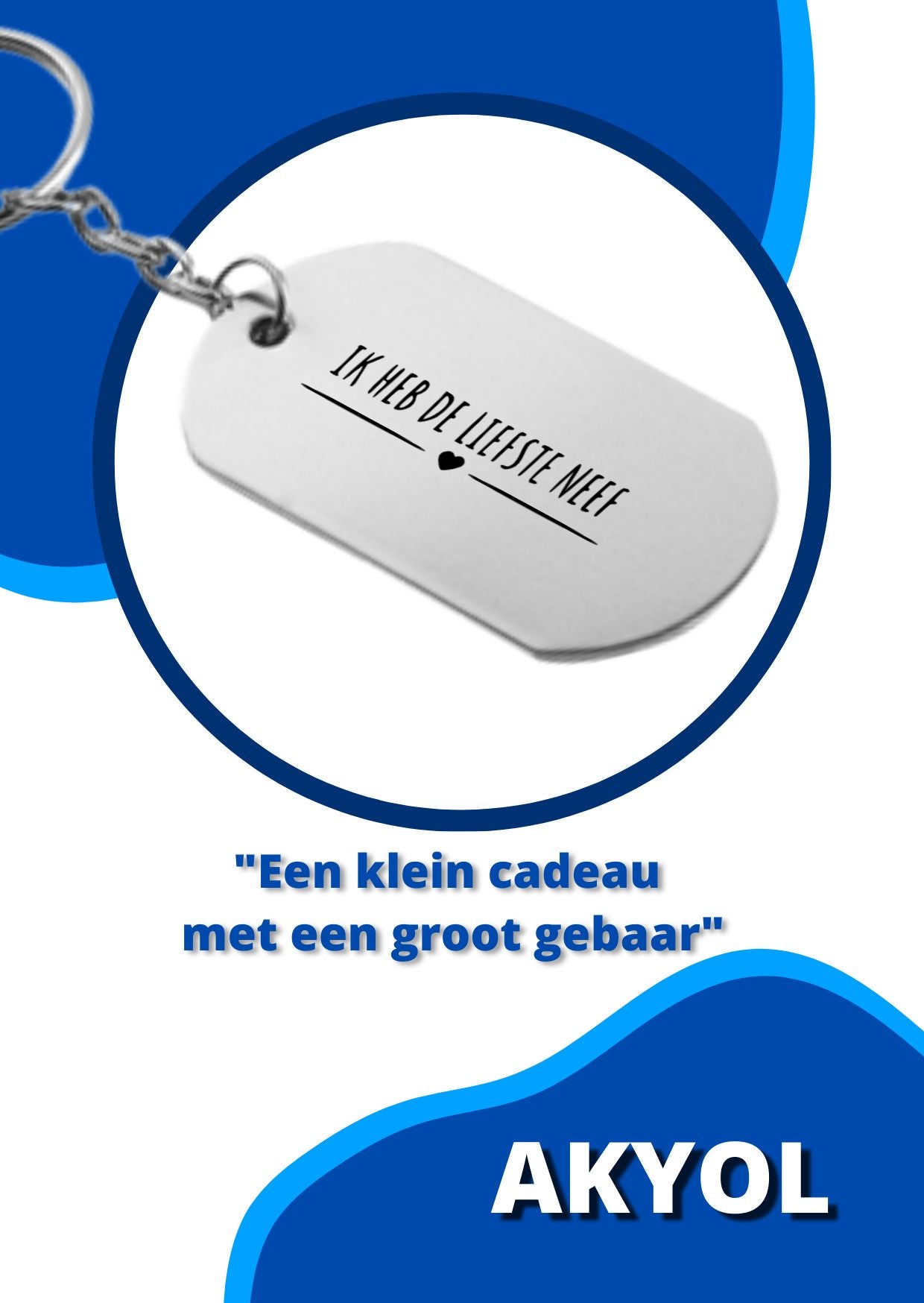 ik heb de liefste neef sleutelhanger