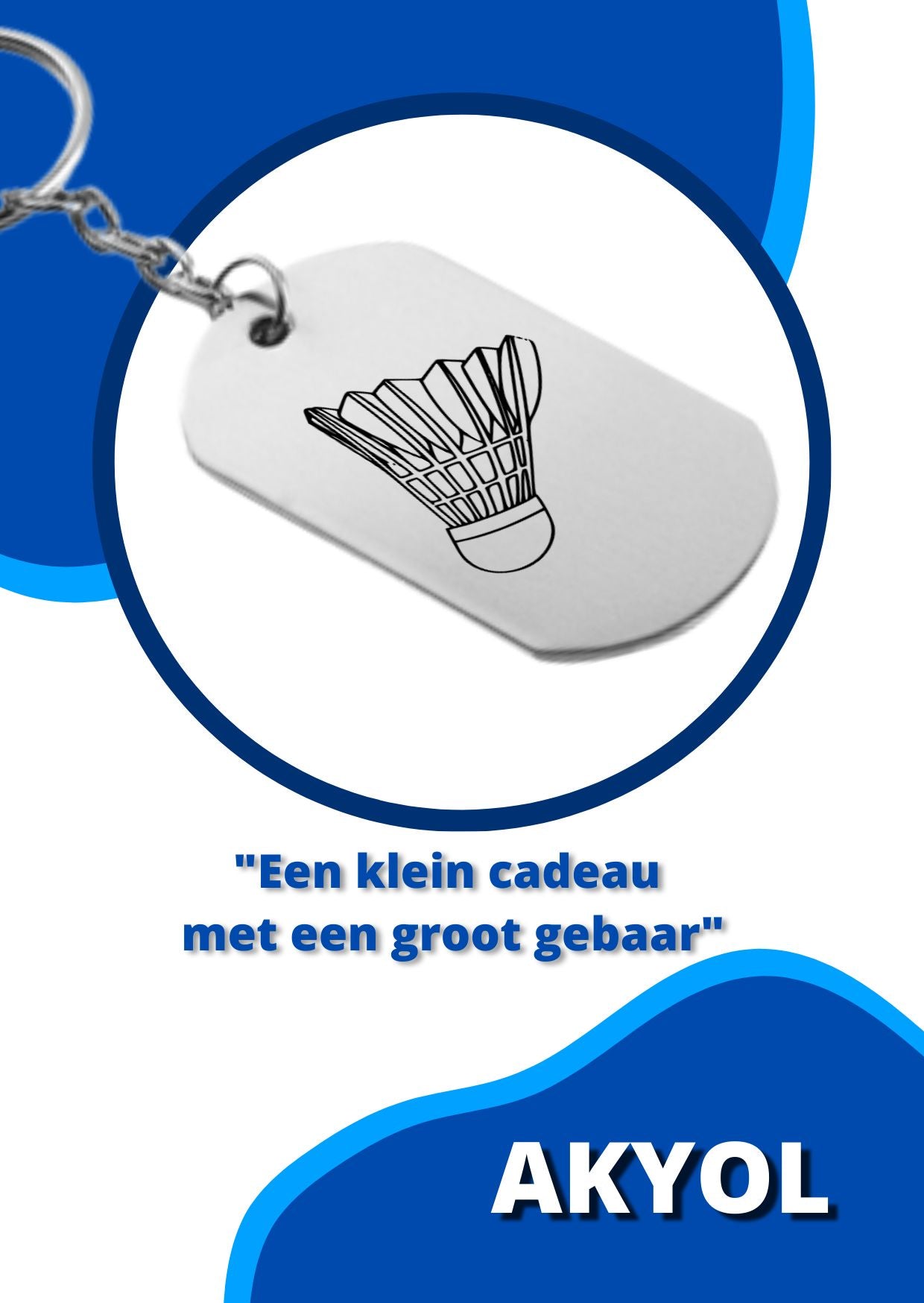 badminton sleutelhanger