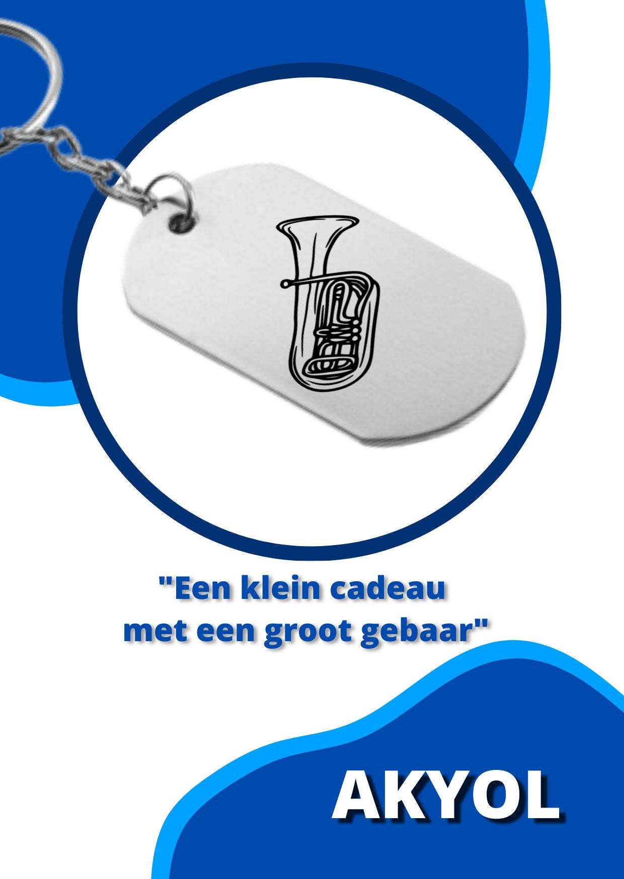 trompet sleutelhanger
