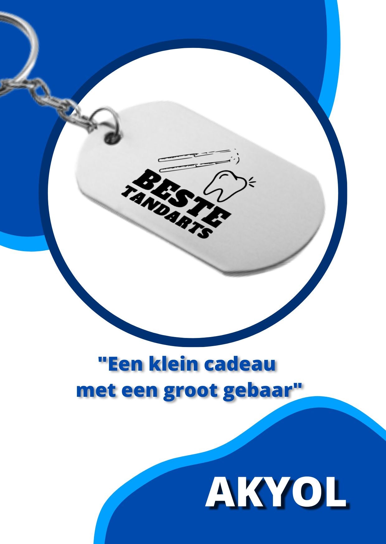 beste tandarts sleutelhanger