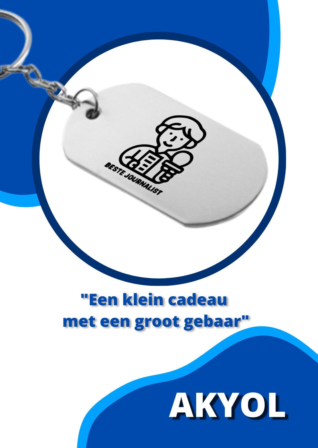 beste journalist sleutelhanger