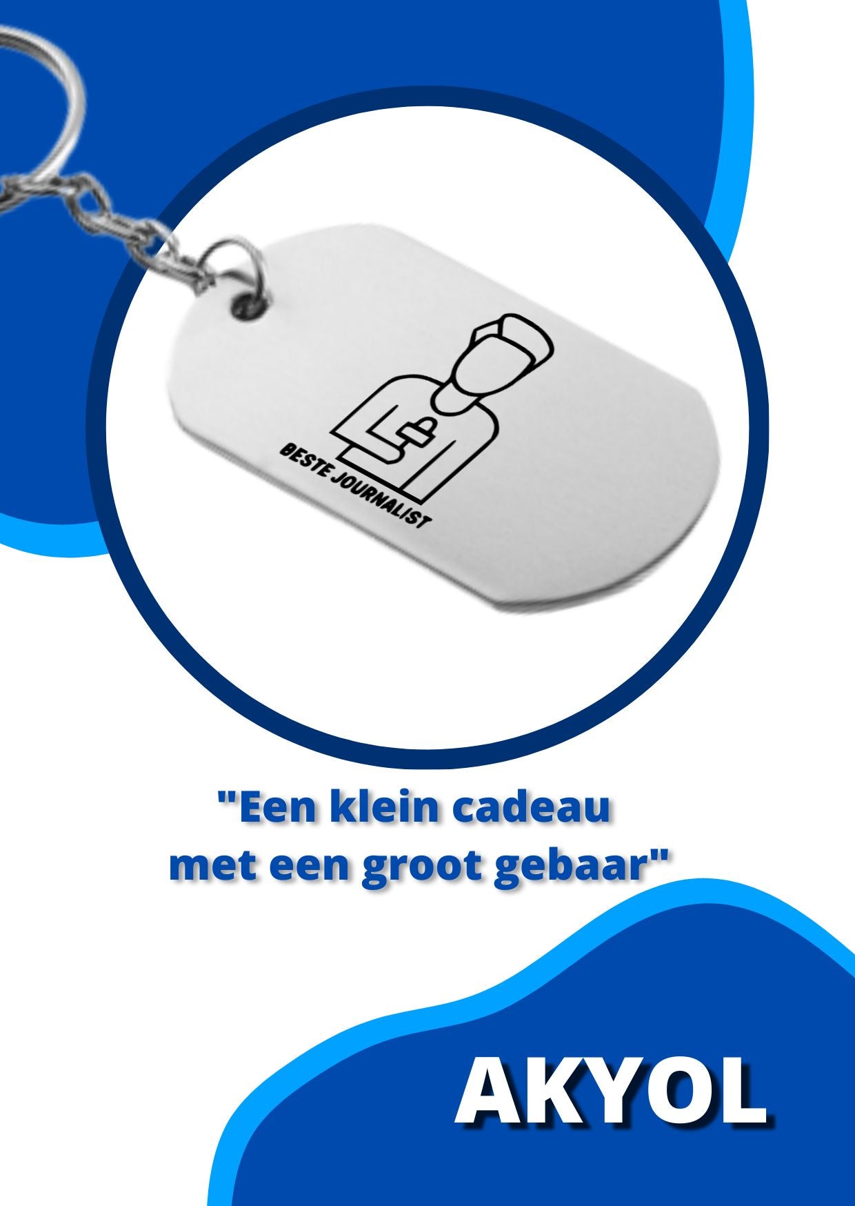 beste journalist sleutelhanger