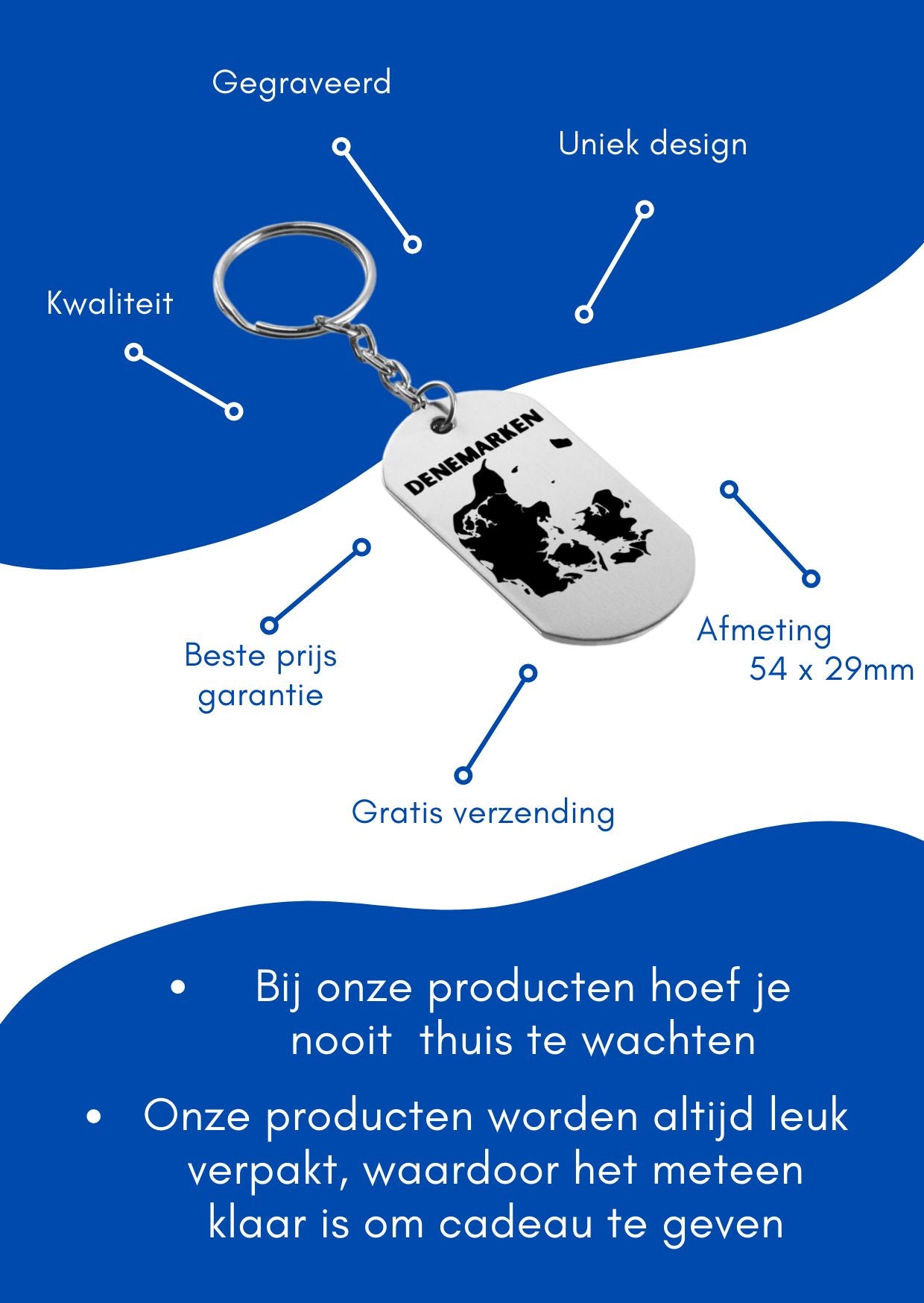 denemarken sleutelhanger