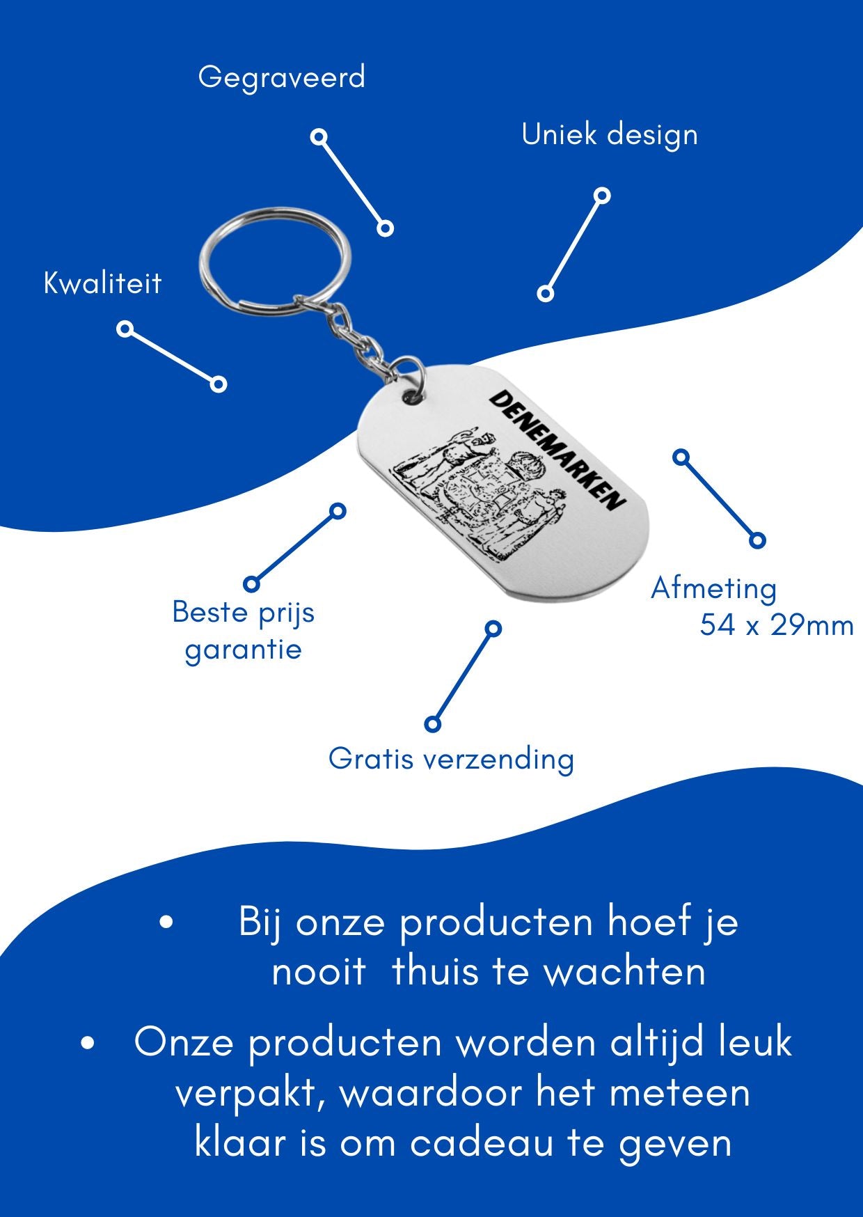 denemarken sleutelhanger