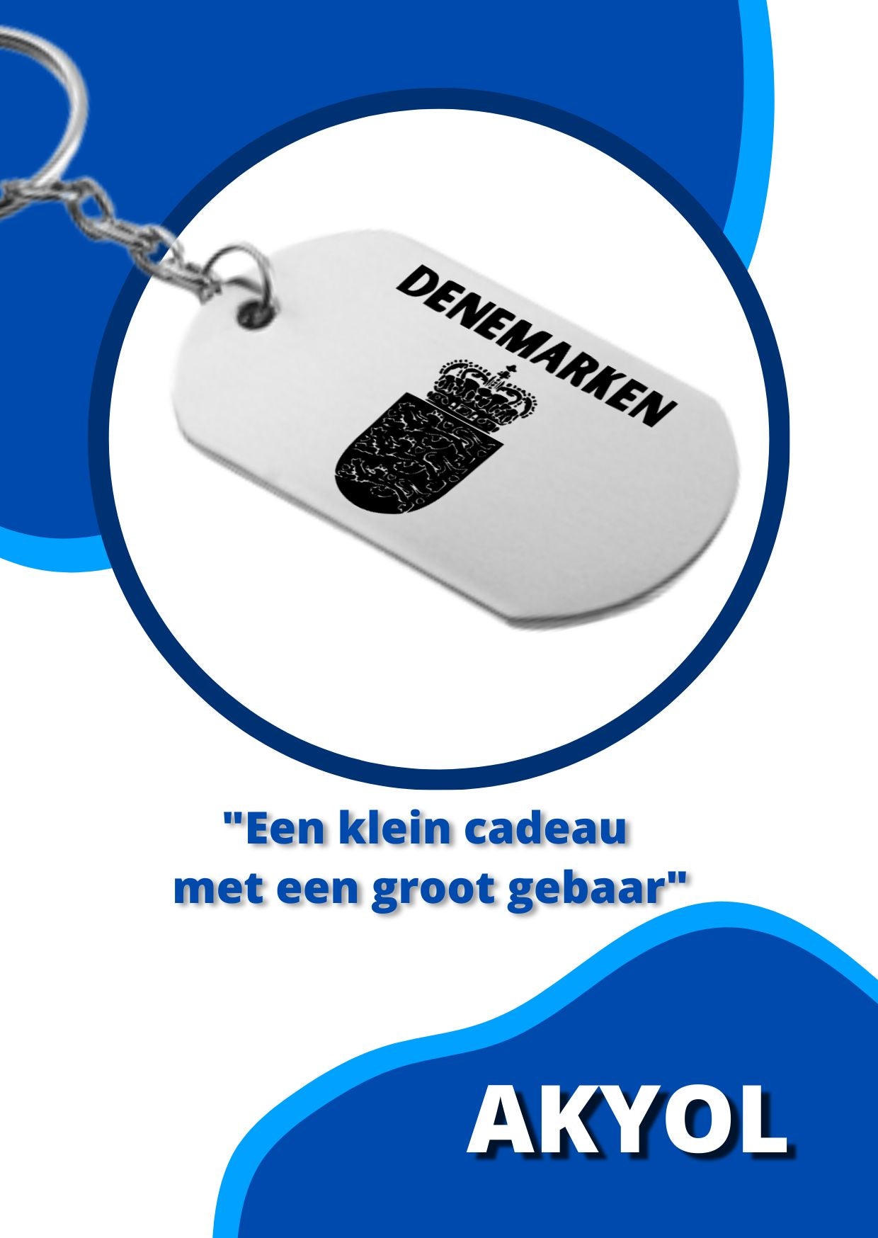 denemarken sleutelhanger