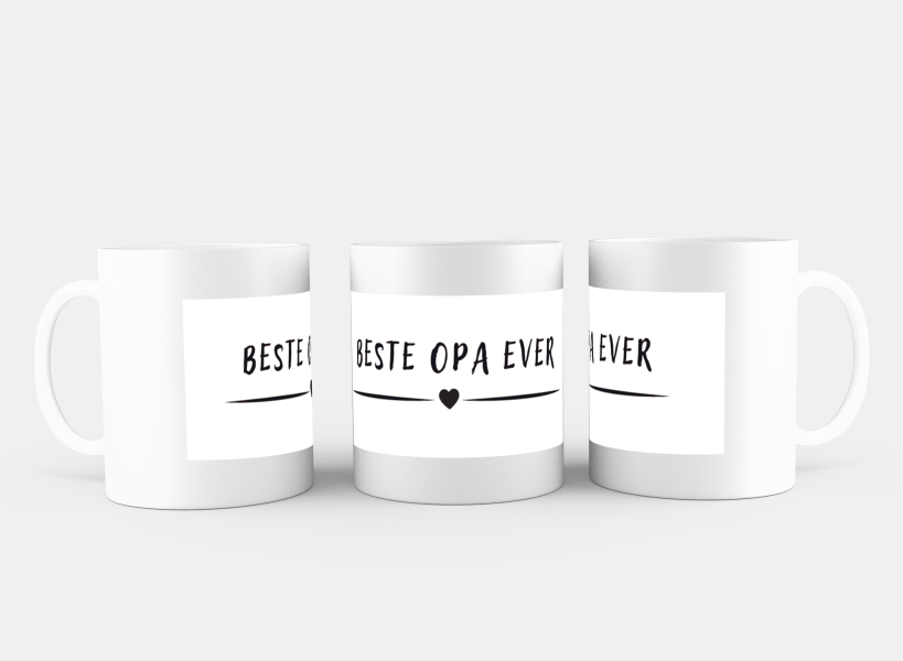 beste opa ever Koffiemok - Theemok