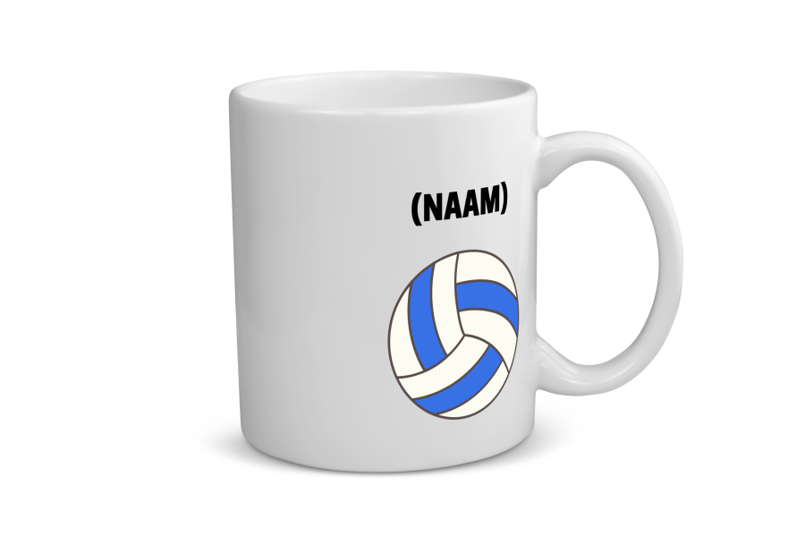 volleybal mok met eigen naam Koffiemok - Theemok