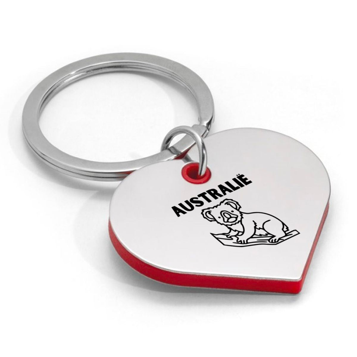 australië sleutelhanger hartvorm