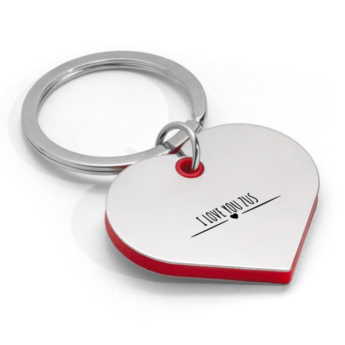i love you zus sleutelhanger hartvorm