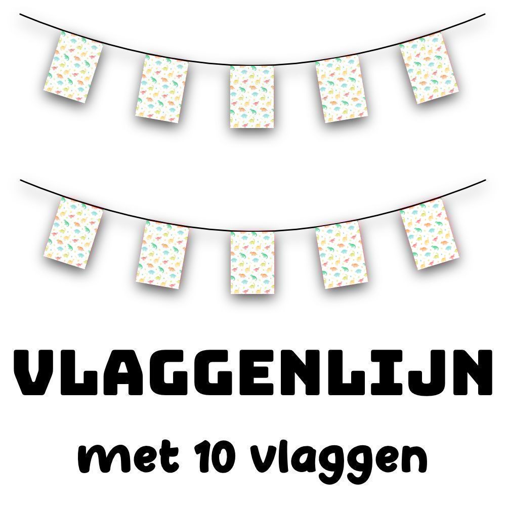 dinosaurus vlaggenlijn
