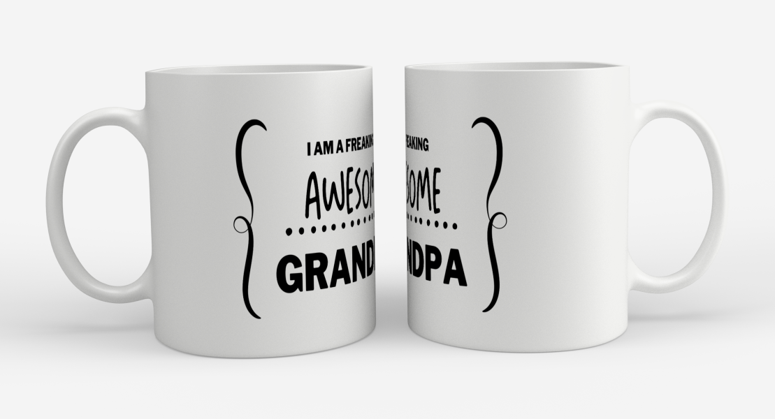 i am a freaking awesome grandpa Koffiemok - Theemok