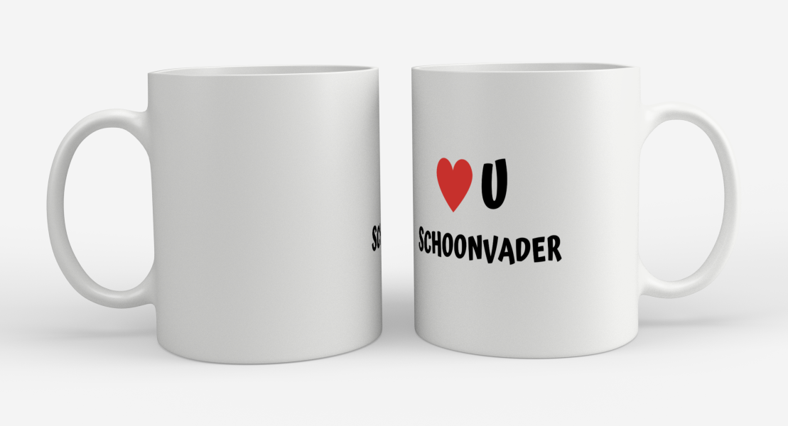 love u schoonvader Koffiemok - Theemok