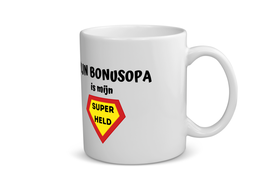 mijn bonusopa is mijn superheld Koffiemok - Theemok