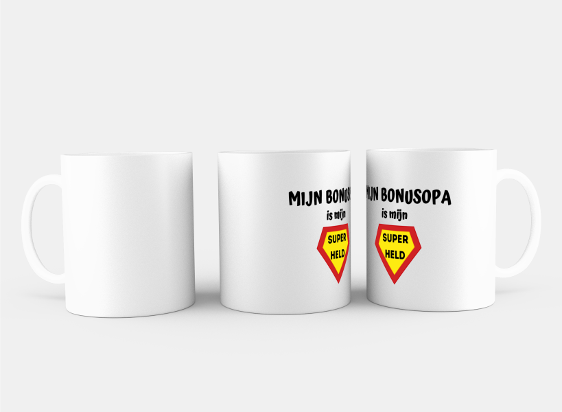 mijn bonusopa is mijn superheld Koffiemok - Theemok