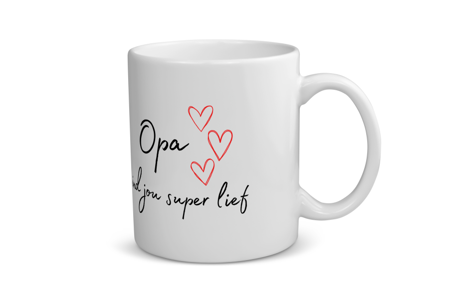opa ik vind jou super lief Koffiemok - Theemok