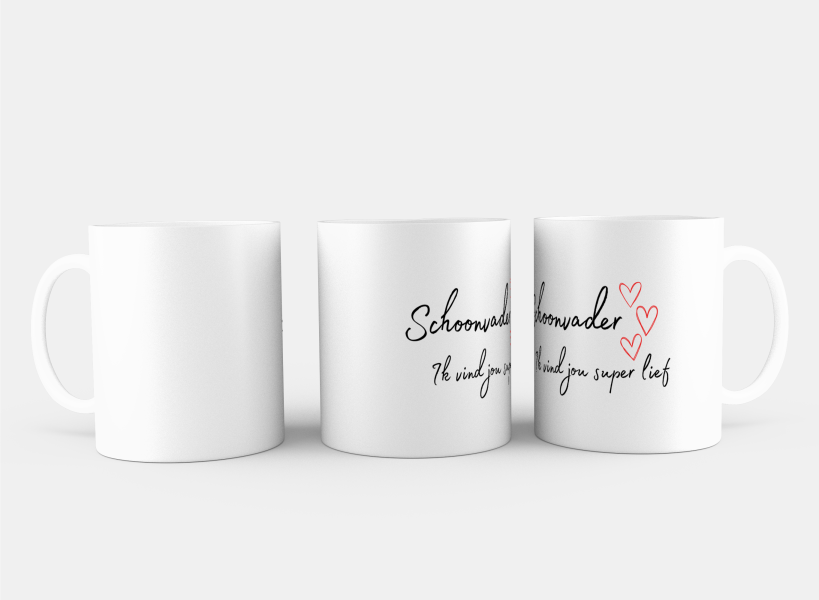 schoonvader ik vind jou super lief Koffiemok - Theemok