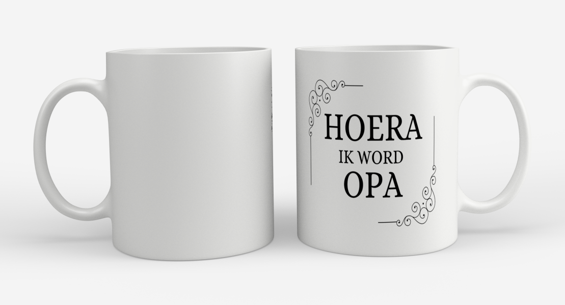 hoera ik word opa Koffiemok - Theemok