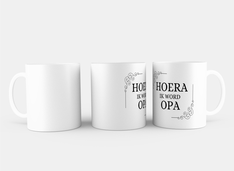 hoera ik word opa Koffiemok - Theemok
