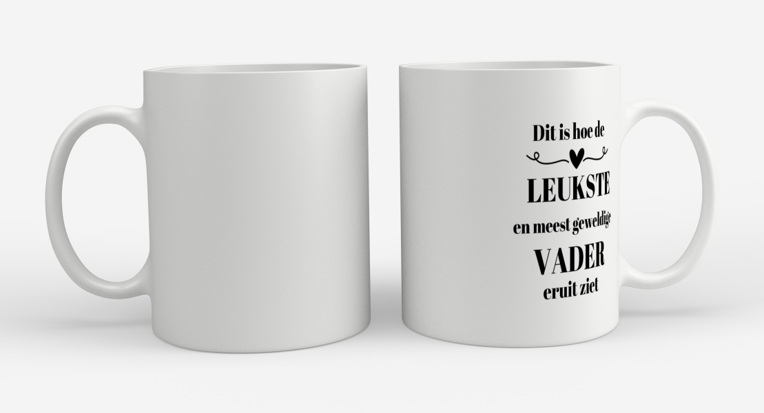 dit is hoe de leukste en meest geweldigste vader eruit ziet Koffiemok - Theemok