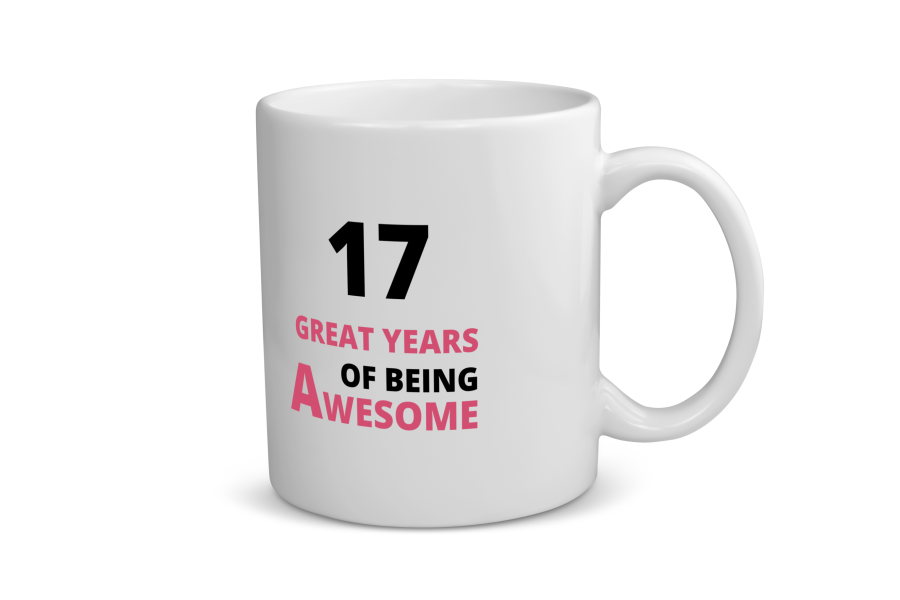 17 great years of being awesome Koffiemok - Theemok