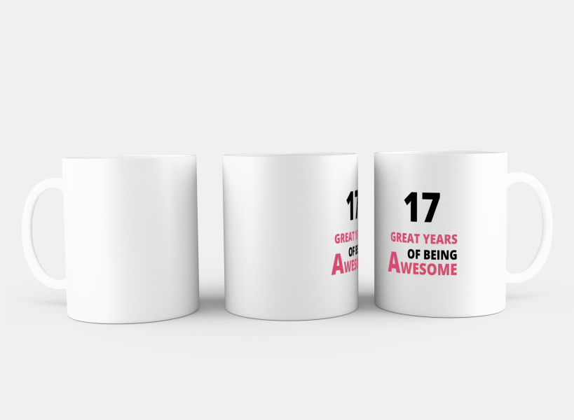 17 great years of being awesome Koffiemok - Theemok
