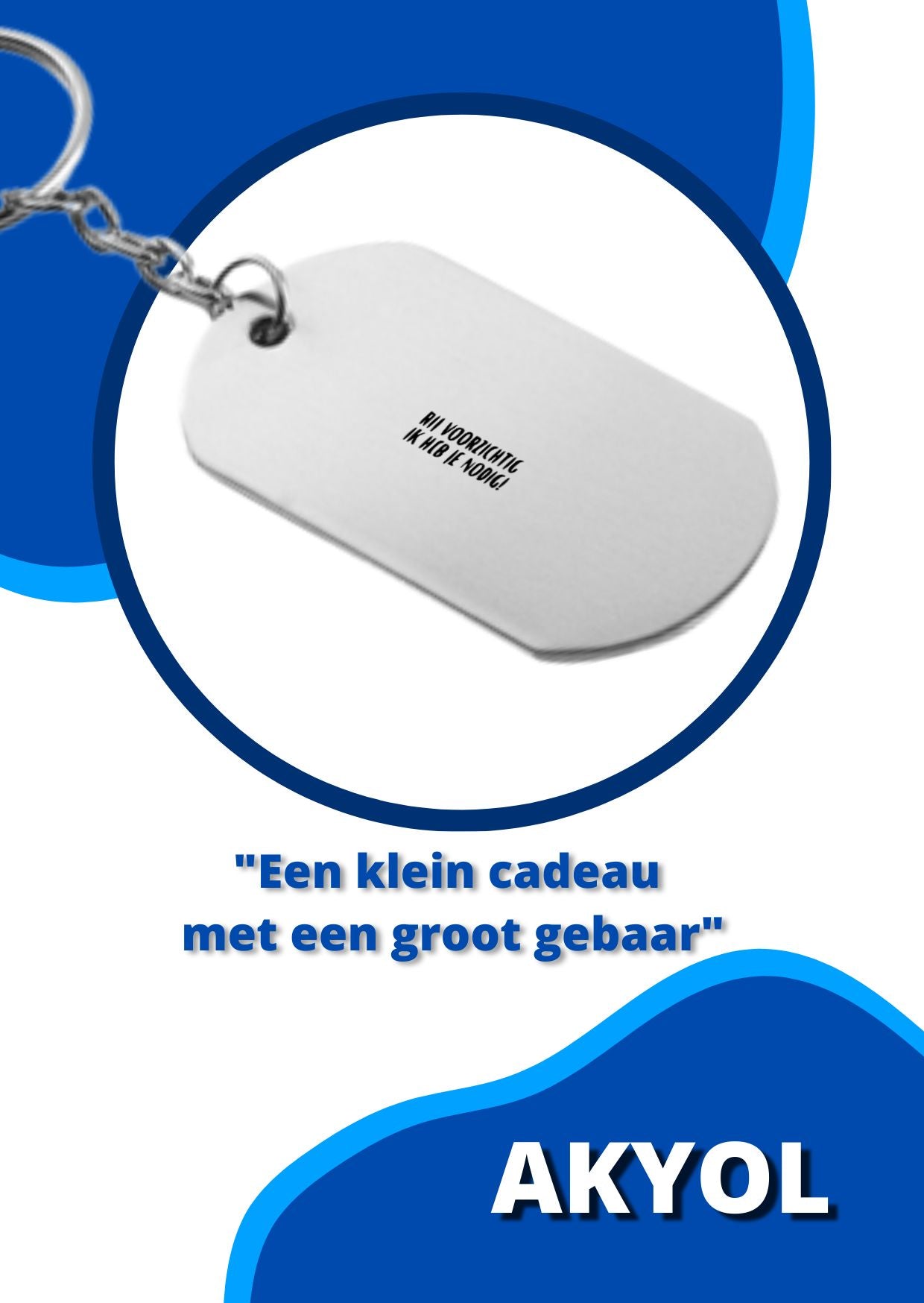 rij voorzichtig ik heb je nodig sleutelhanger
