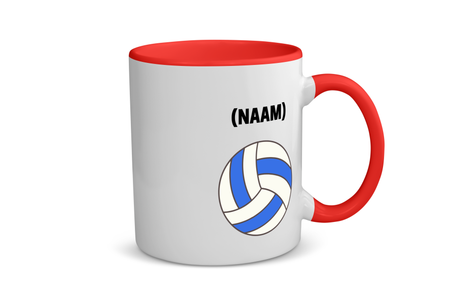 volleybal mok met eigen naam Koffiemok - Theemok