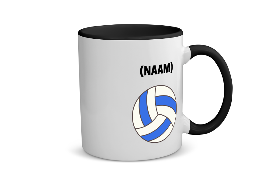 volleybal mok met eigen naam Koffiemok - Theemok