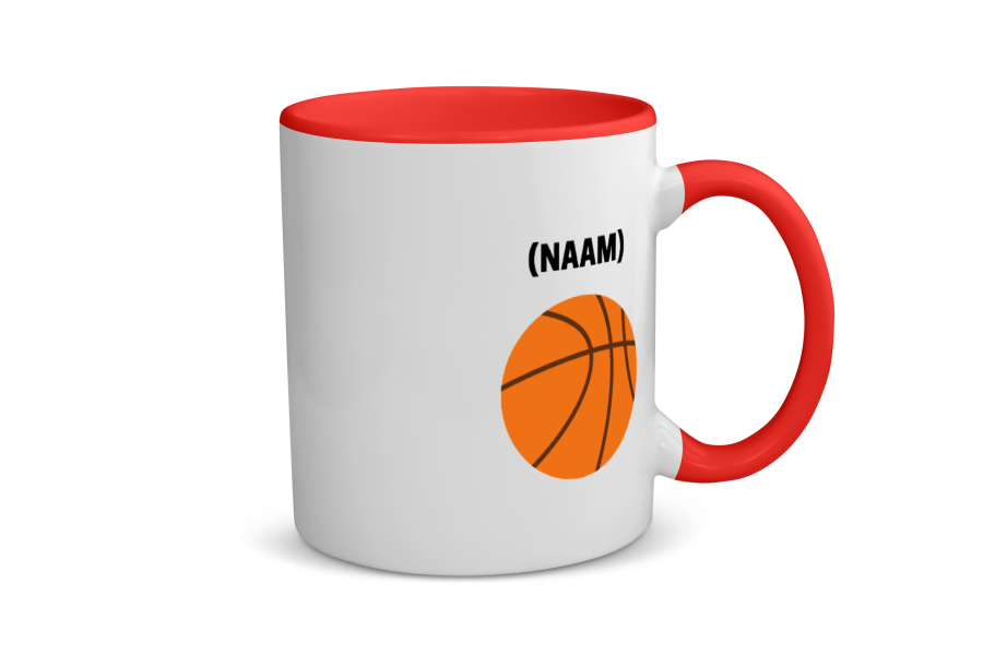 basketbal mok met eigen naam Koffiemok - Theemok