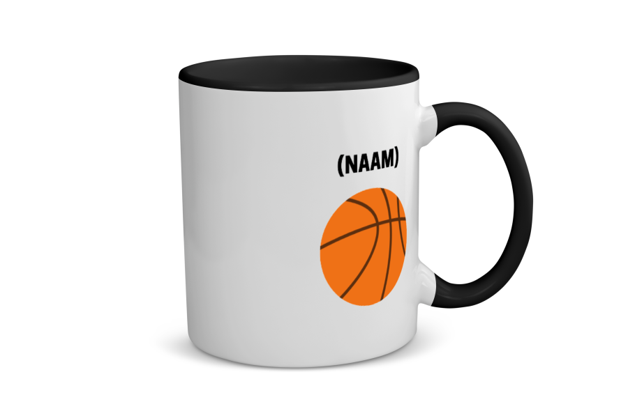 basketbal mok met eigen naam Koffiemok - Theemok