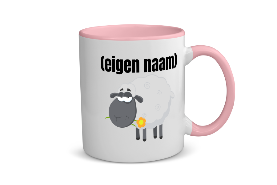 schaap met eigen naam Koffiemok - Theemok