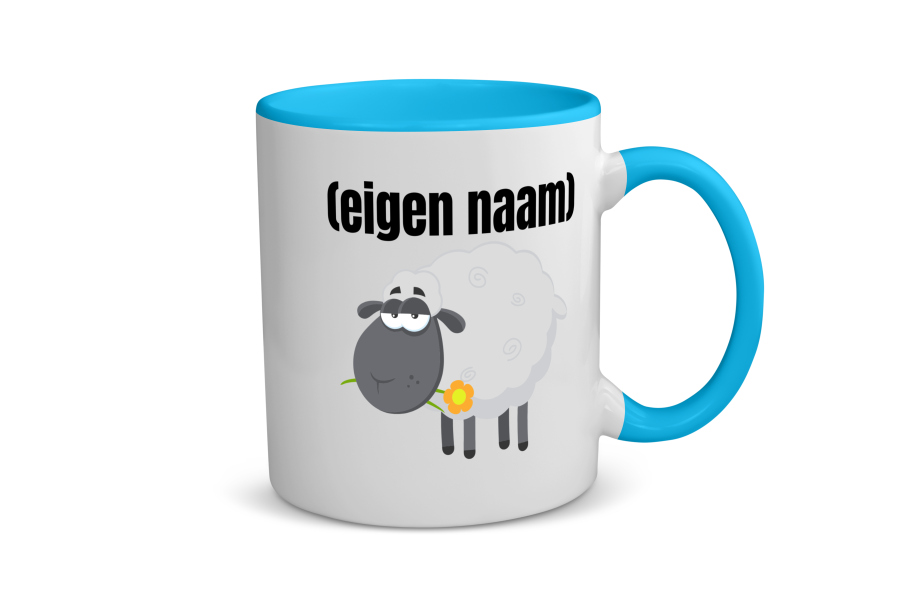 schaap met eigen naam Koffiemok - Theemok